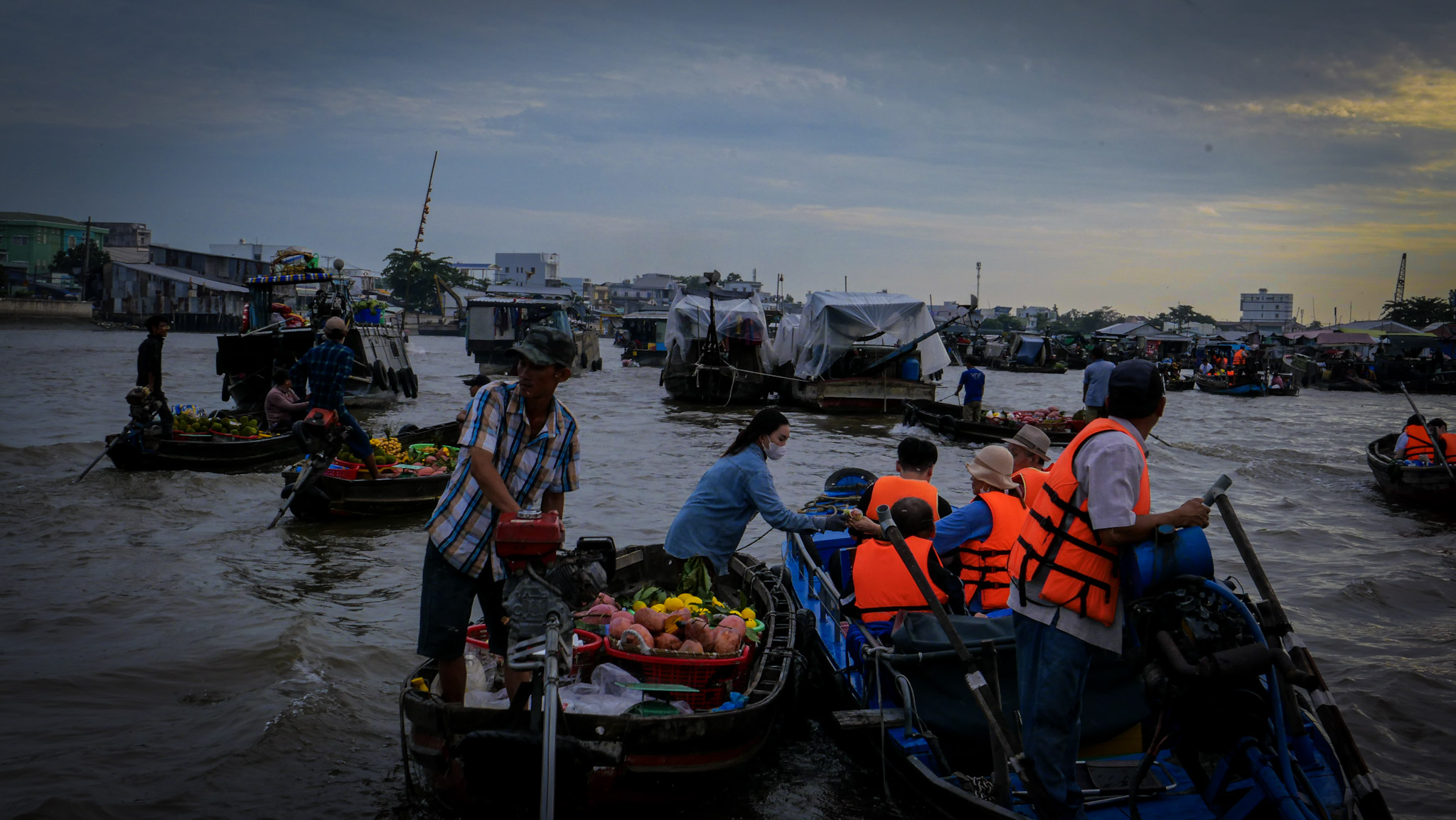 Floating Market in Vietnam