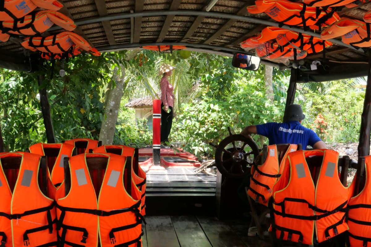 boat trip on the Mekong river