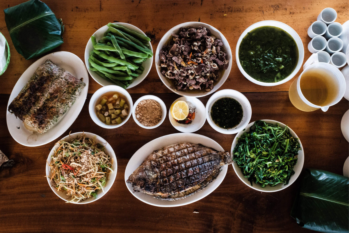 Meal of Thai people in the Tet holidays