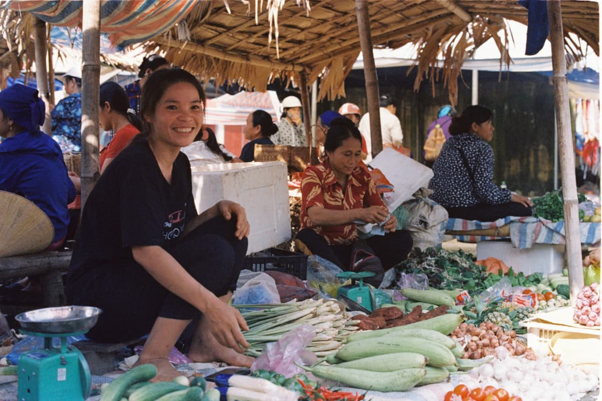 Pho Doan - local market in Pu Luong