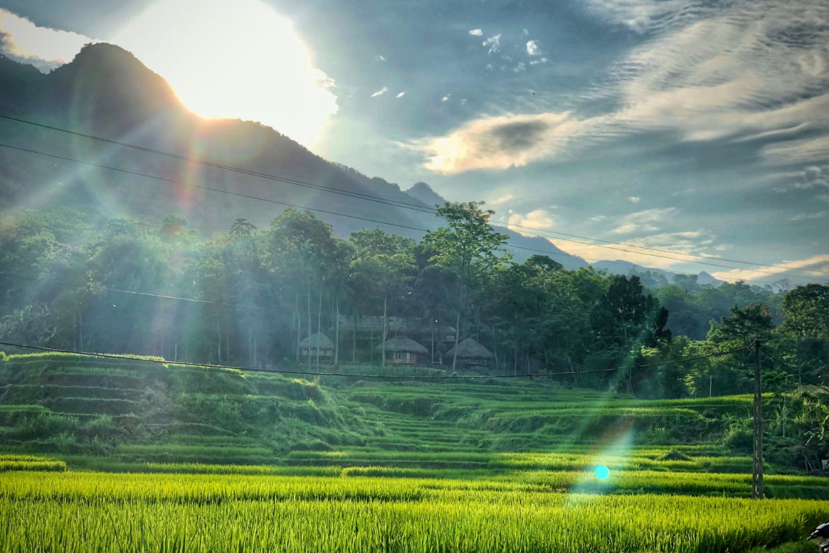 Stunning view from Lua Pu Luong Ecolodge