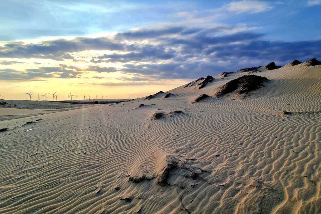 Spectacular beach of Phan Thiet in summer