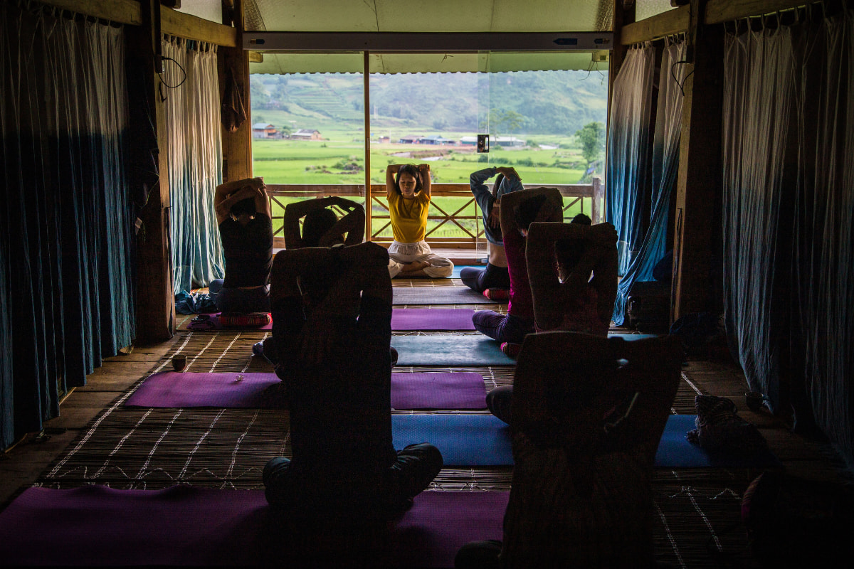 Asana class led by Health Educator from Sivananda Yoga Hanoi