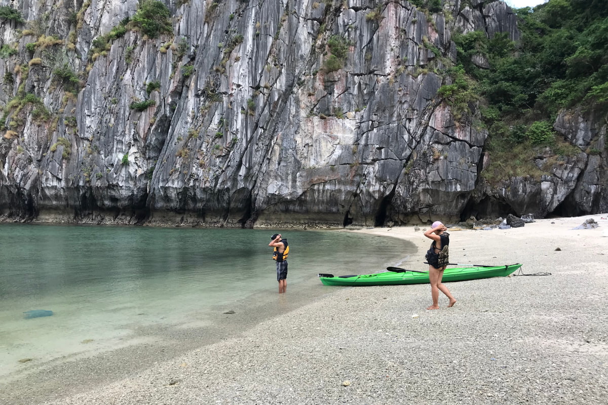 Kayaking and swimming on Lan Ha Bay