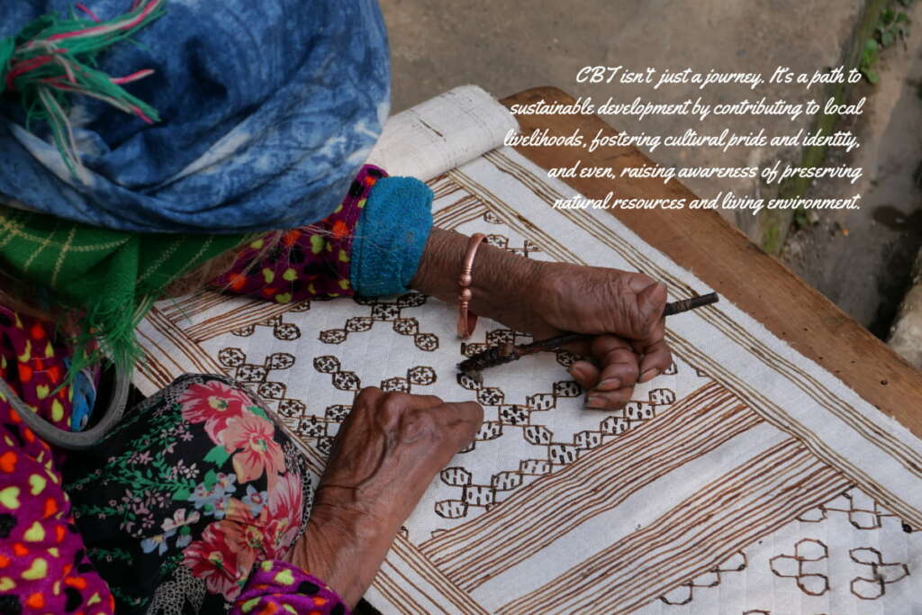Community-based tourism contributes to sustainable development