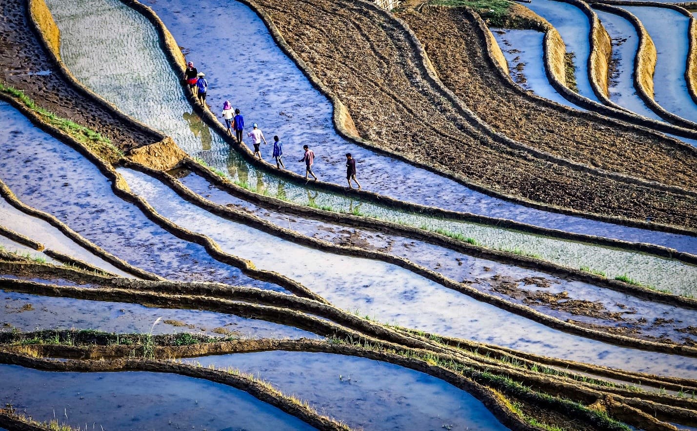 The water pouring season in Lai Chau