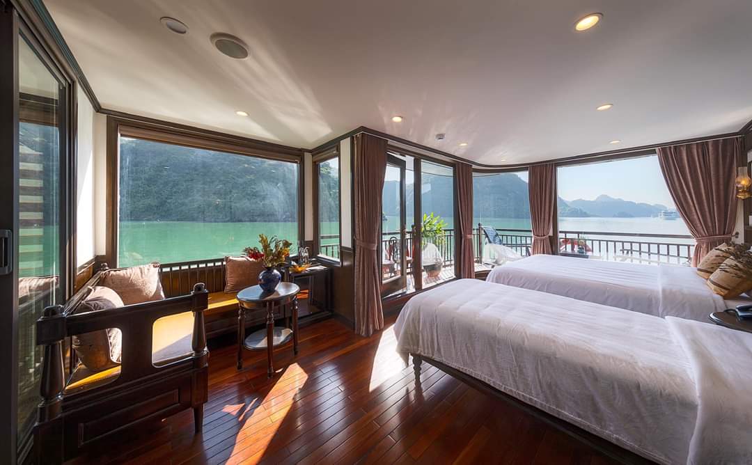 Lan Ha bay on a boutique junk