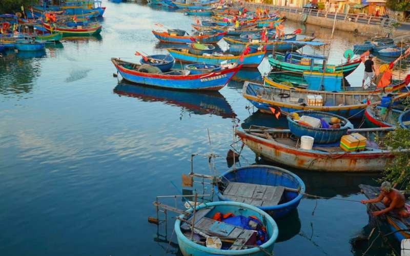 Harbour in Phan Thiet Vietnam