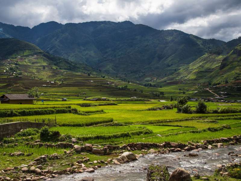 Magnificent rice terraces in Mu Cang Chai